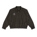 Unisex Plaid Full-Zip Track Jacket