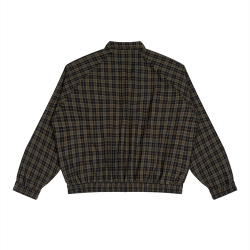 Unisex Plaid Full-Zip Track Jacket